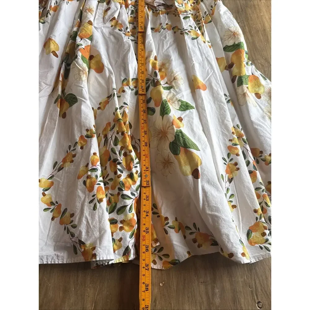 Farm Rio Cashew Scarf Maxi Skirt Off White Women’s Small 26in Waist Boho